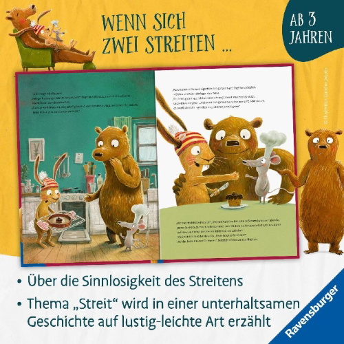 Buchcover und Innenansicht für das Buch: Hase Hibiskus und der große Streit