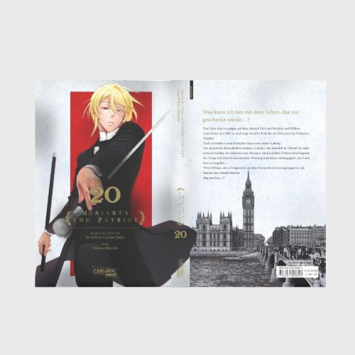 Buchcover und Innenansicht für das Buch: Yuukoku no Moriarty