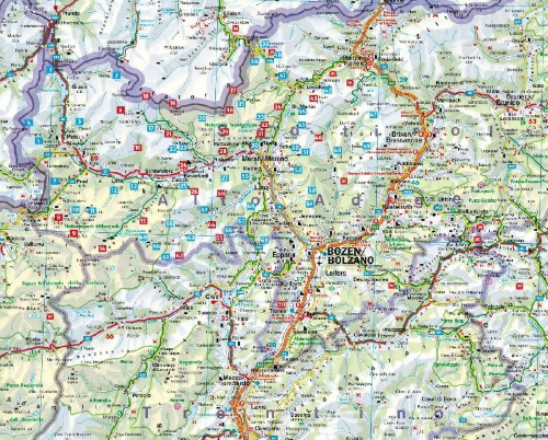Buchcover und Innenansicht für das Buch: Alm- und Hüttenwanderungen Südtirol West