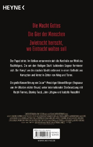 Buchcover und Innenansicht für das Buch: Conclave