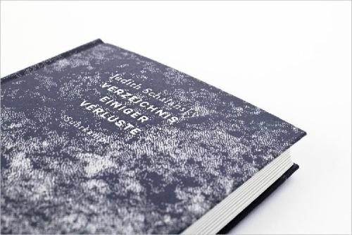 Buchcover und Innenansicht für das Buch: Verzeichnis einiger Verluste