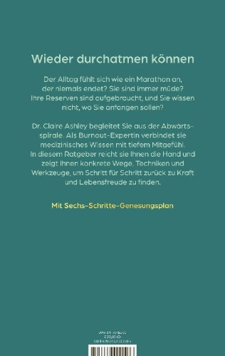 Buchcover und Innenansicht für das Buch: The Burnout Doctor. Your 6-Step Recovery Plan