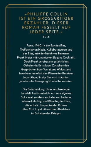 Buchcover und Innenansicht für das Buch: Le barman du Ritz