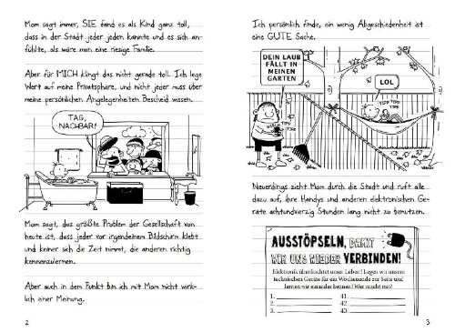 Buchcover und Innenansicht für das Buch: Diary of a Wimpy Kid 10 - Old School