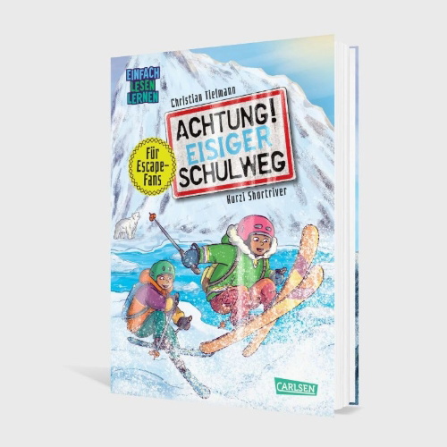 Buchcover und Innenansicht für das Buch: Achtung!: Eisiger Schulweg