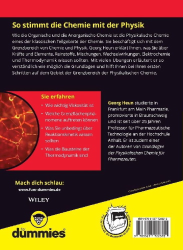 Buchcover und Innenansicht für das Buch: Physikalische Chemie für Dummies