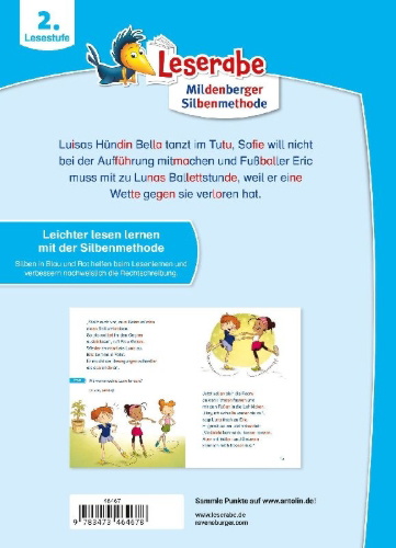 Buchcover und Innenansicht für das Buch: Leserabe mit Mildenberger Silbenmethode - Ballettgeschichten