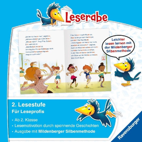 Buchcover und Innenansicht für das Buch: Leserabe mit Mildenberger Silbenmethode - Ballettgeschichten