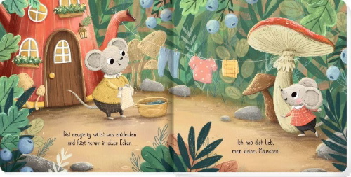 Buchcover und Innenansicht für das Buch: Ich hab dich lieb!
