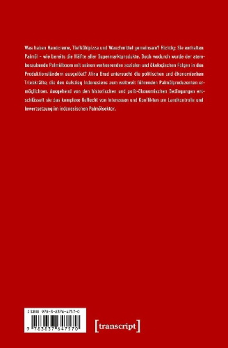 Buchcover und Innenansicht für das Buch: Der Palmölboom in Indonesien