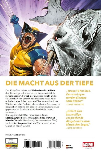 Buchcover und Innenansicht für das Buch: Wolverine (2024) #1-#5