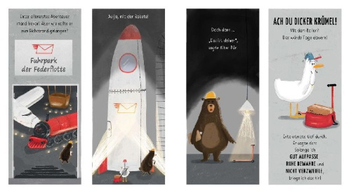 Buchcover und Innenansicht für das Buch: Duck Delivers