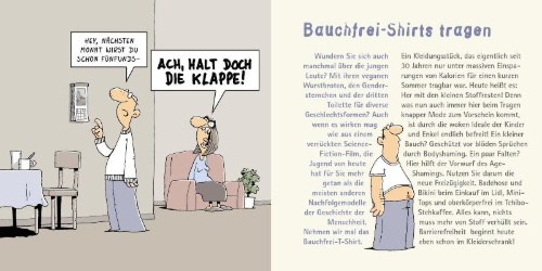 Buchcover und Innenansicht für das Buch: Geschafft: Was man ab 75 alles tun darf!