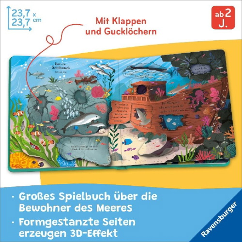 Buchcover und Innenansicht für das Buch: Let's explore: The Ocean