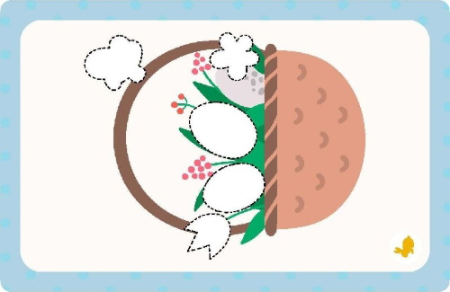 Buchcover und Innenansicht für das Buch: Meine Sticker + Karten + Box - Ostern