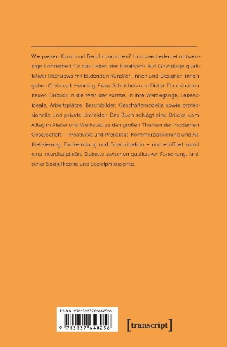 Buchcover und Innenansicht für das Buch: Kreativität als Beruf