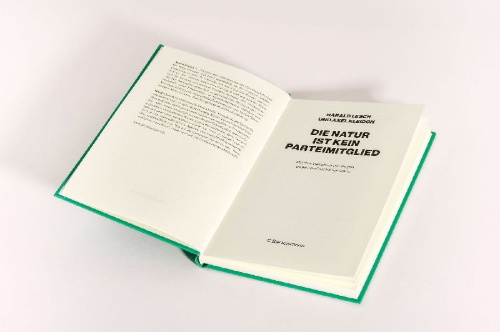 Buchcover und Innenansicht für das Buch: Die Natur ist kein Parteimitglied