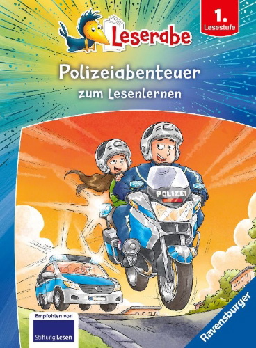 Buchcover und Innenansicht für das Buch: Leserabe Sonderausgaben - Polizeiabenteuer zum Lesenlernen