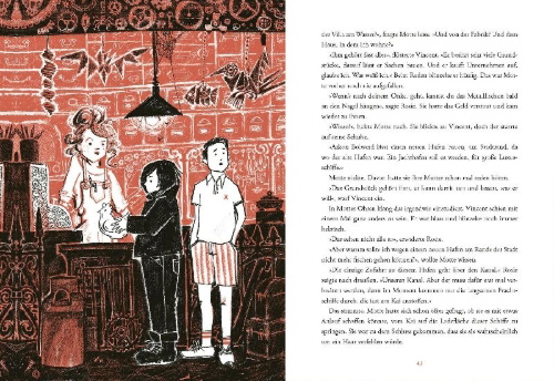 Buchcover und Innenansicht für das Buch: Mot en de Metaalvissers