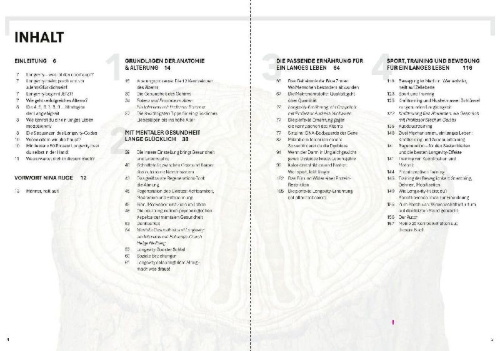 Buchcover und Innenansicht für das Buch: Der Men's Health Longevity-Code