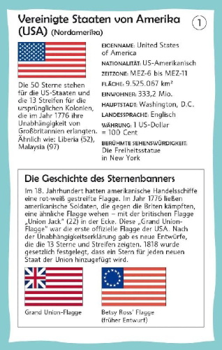 Buchcover und Innenansicht für das Buch: Entdecker-Karten: Flaggen und Länder der Welt
