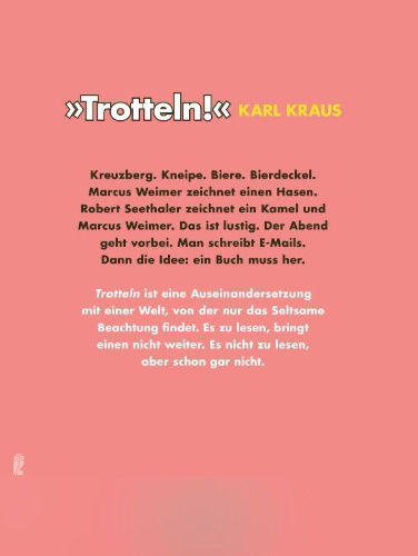 Buchcover und Innenansicht für das Buch: Trotteln