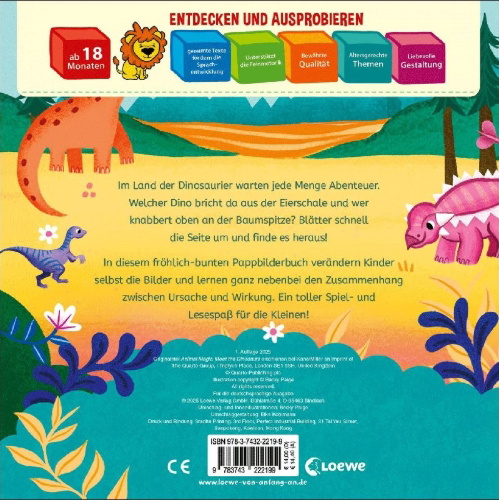 Buchcover und Innenansicht für das Buch: Animal Magic: Meet the Dinosaurs
