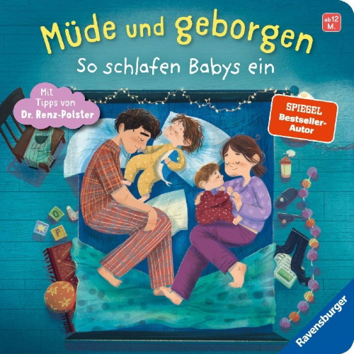 Buchcover und Innenansicht für das Buch: Müde und geborgen
