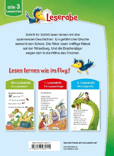 Buchcover und Innenansicht für das Buch: Leserabe Sonderausgaben - Ritter- und Drachengeschichten zum Lesenlernen