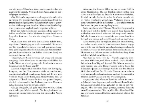 Buchcover und Innenansicht für das Buch: Feuerblüte - Stadt der Wolkentrinker