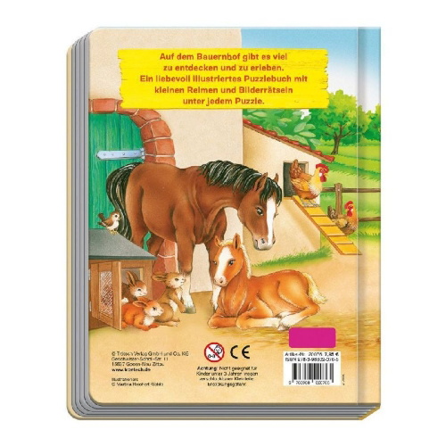 Buchcover und Innenansicht für das Buch: Trötsch Puzzlebuch Bauernhof
