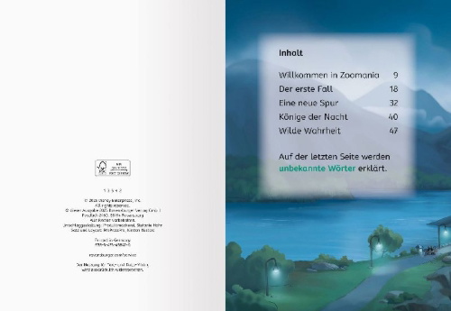 Buchcover und Innenansicht für das Buch: Disney Zoomania - Das offizielle Erstlesebuch zu Film 1
