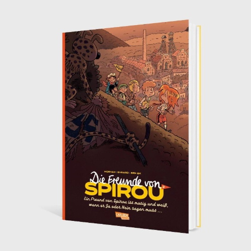 Buchcover und Innenansicht für das Buch: LES AMIS DE SPIROU 2 - UN AMI DE SPIROU A DU CRAN, IL SAIT DIRE OUI OU NON ...