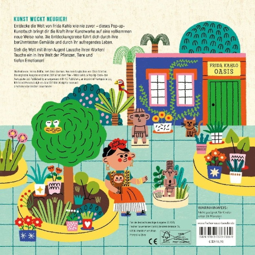 Buchcover und Innenansicht für das Buch: Art Pops: Frida Kahlo