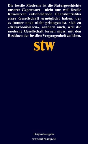 Buchcover und Innenansicht für das Buch: Fossile Moderne