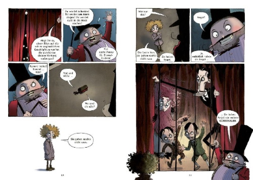 Buchcover und Innenansicht für das Buch: Stitch Head - Chaos in der Monsterwerkstatt