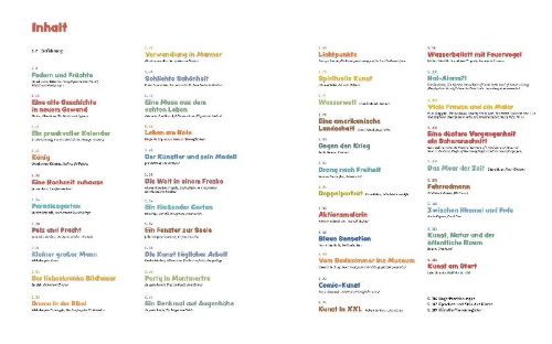 Buchcover und Innenansicht für das Buch: 42 x Kunst, die du unbedingt kennenlernen solltest