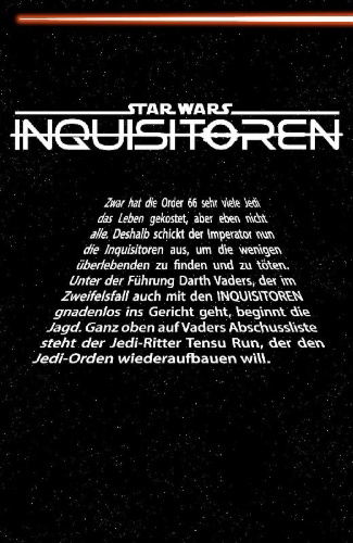 Buchcover und Innenansicht für das Buch: Star Wars: Inquisitors (2024) 1-4