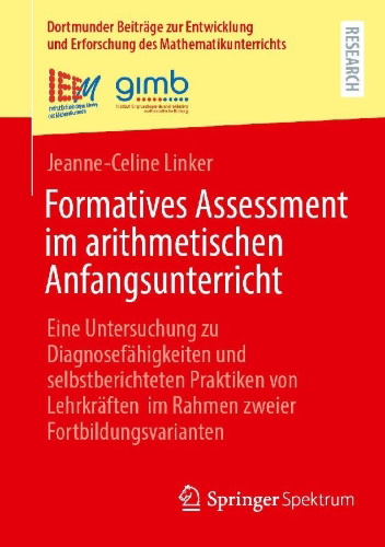Buchcover und Innenansicht für das Buch: Formatives Assessment im arithmetischen Anfangsunterricht