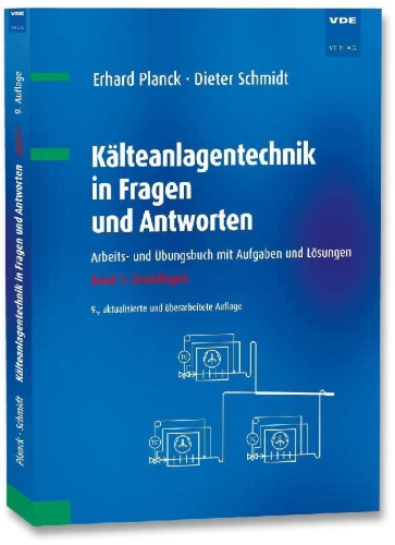 Buchcover und Innenansicht für das Buch: Kälteanlagentechnik in Fragen und Antworten