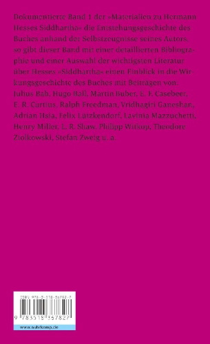 Buchcover und Innenansicht für das Buch: Materialien zu Hermann Hesses »Siddhartha«