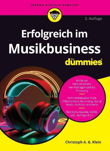 Buchcover und Innenansicht für das Buch: Erfolgreich im Musikbusiness für Dummies