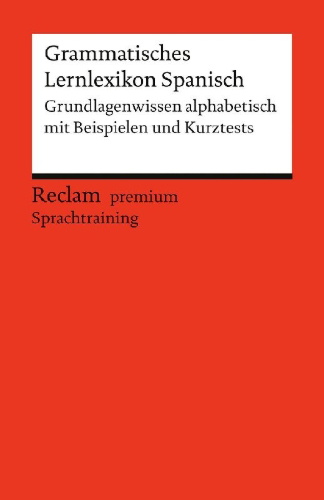 Buchcover und Innenansicht für das Buch: Grammatisches Lernlexikon Spanisch
