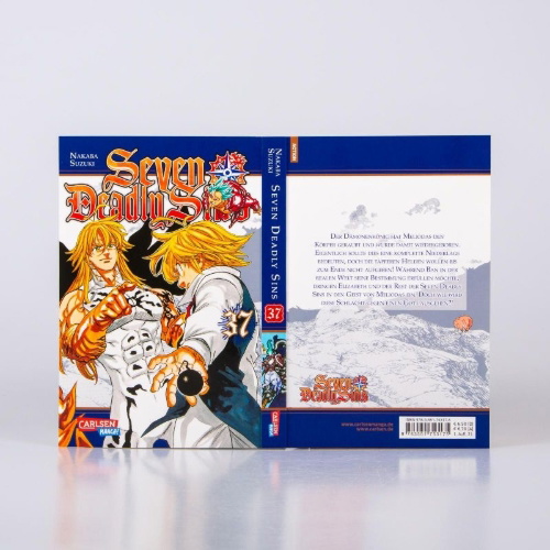 Buchcover und Innenansicht für das Buch: Nanatsu no Taizai