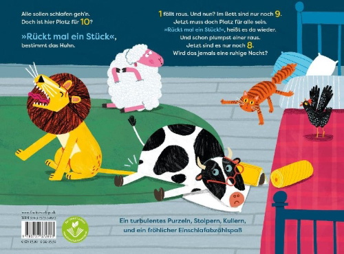 Buchcover und Innenansicht für das Buch: Hen in the Bed