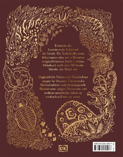 Buchcover und Innenansicht für das Buch: Wundervolle Welt der Dinosaurier und der Urzeit