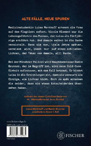 Buchcover und Innenansicht für das Buch: Ungelöst - Die erste Zeugin