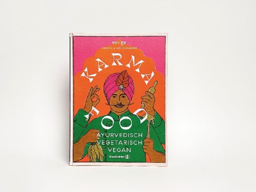 Buchcover und Innenansicht für das Buch: Karma Food