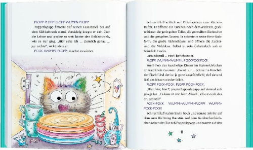 Buchcover und Innenansicht für das Buch: Der magische Kater Schnurrifluff (Bd. 2)