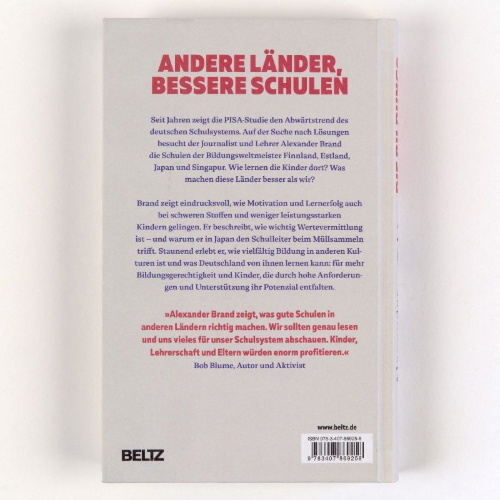 Buchcover und Innenansicht für das Buch: Die Bildungsweltmeister